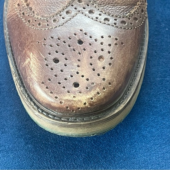 Dune London Shoes Mens 8 EU 41 Bongo Brown Leather Wingtip Brogue Dress Casual main image 6